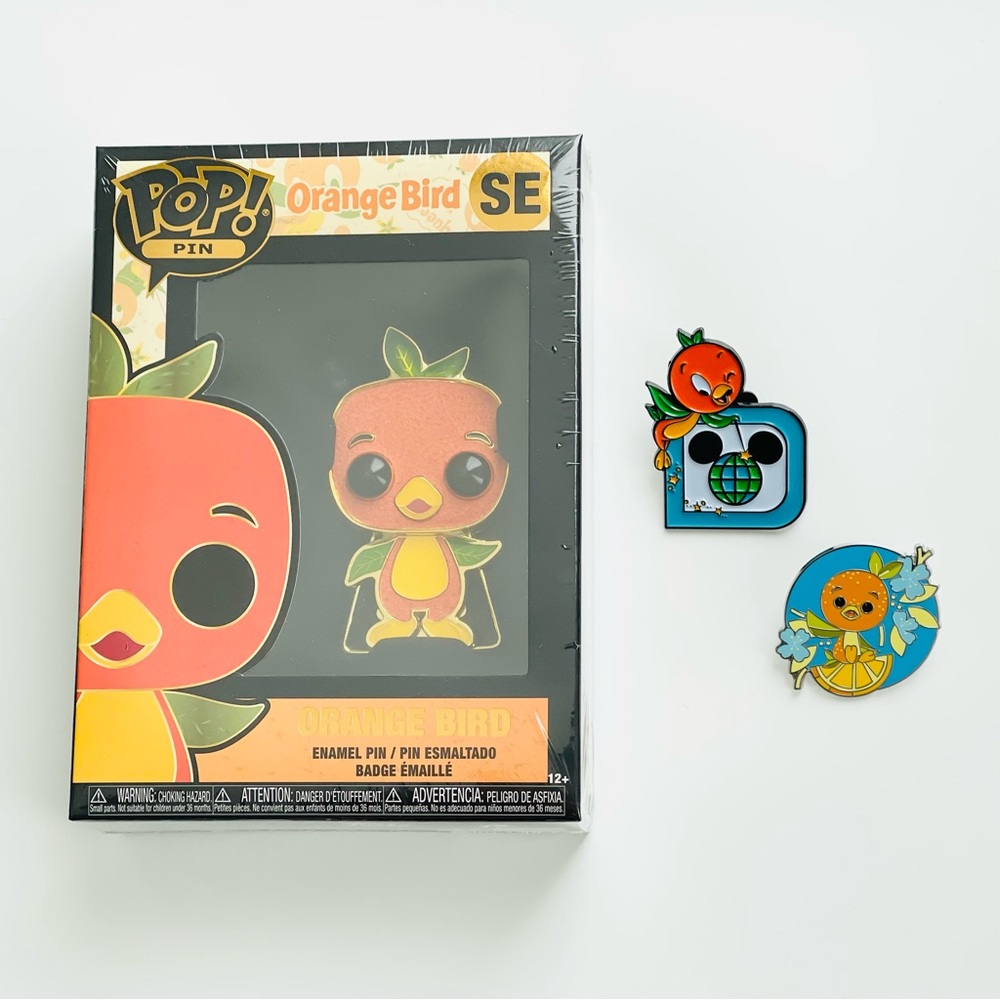 Orange Bird Pin WDW Disney Pin Lot MAGIC KINGDOM Joey Chou Mystery Pin D23 Funko